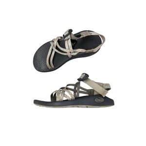 Chaco Z Cloud X Womens Sandals Size 7 Gray Strappy Athletic Hiking Outdoor Shoes
